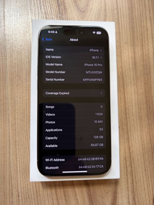 iPhone 15 pro 128 gb с гаранция