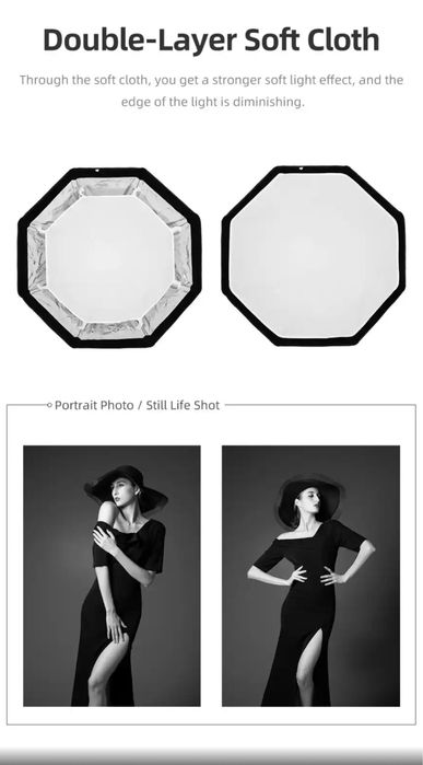 Октагон. Софтбокс. 65cm. Bowens Mount. Фото. Видео.