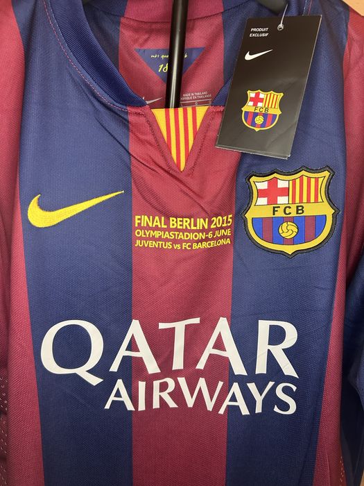 Tricou Football Retro Fc Barcelona x Messi