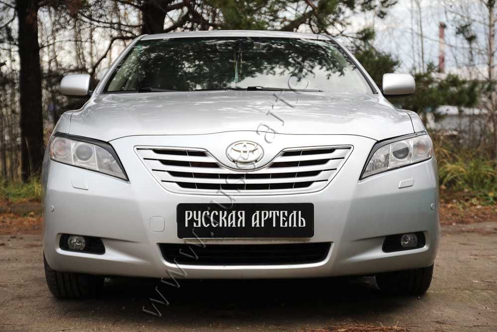 Накладки на фары (Реснички) Toyota Camry V40 2006/2009/2011 (дорест.)