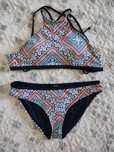 Costum de baie multicolor