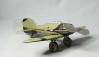 1940 Типко Стара Немска Метална играчка модел самолет работещ