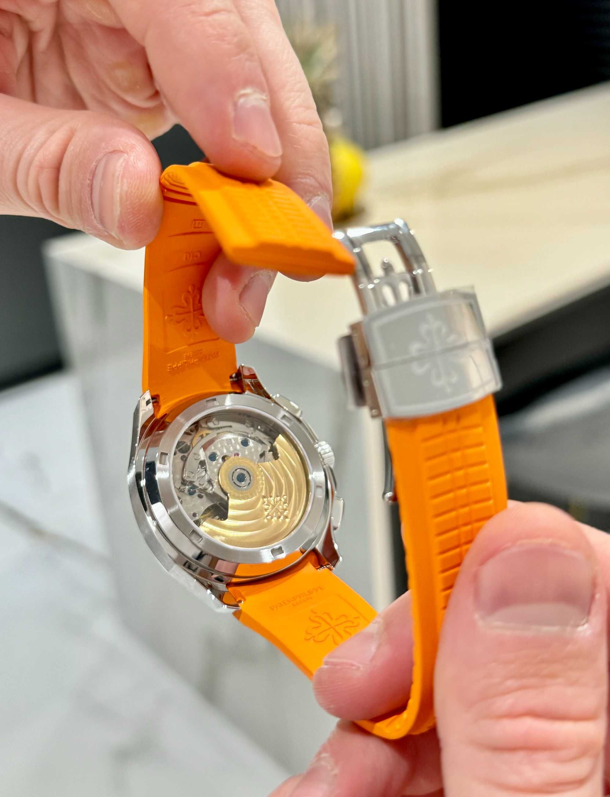 Patek Philippe Aquanaut Chrono оранжево