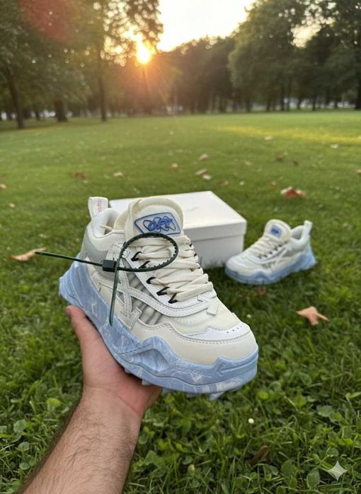 Adidasi OFF White ODSY 1000 Marble Blue - Produs PREMIUM