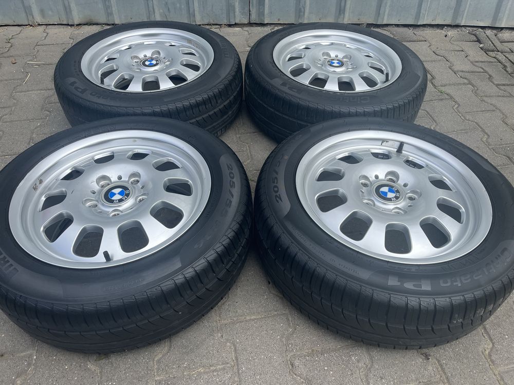 Jante aliaj 5x120mm, anvelope vara 205/55 R16, BMW E36, E46, E81, E87