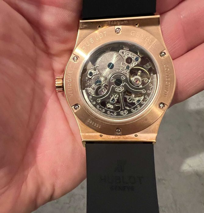 Ceas H u b l o t Skeletron Gold