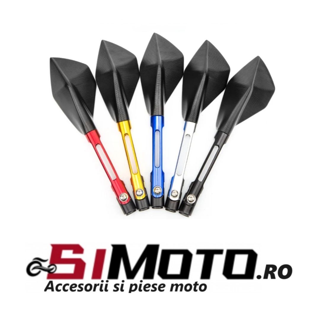 Oglinzi moto aluminiu ghidon sport speed naked motocicleta