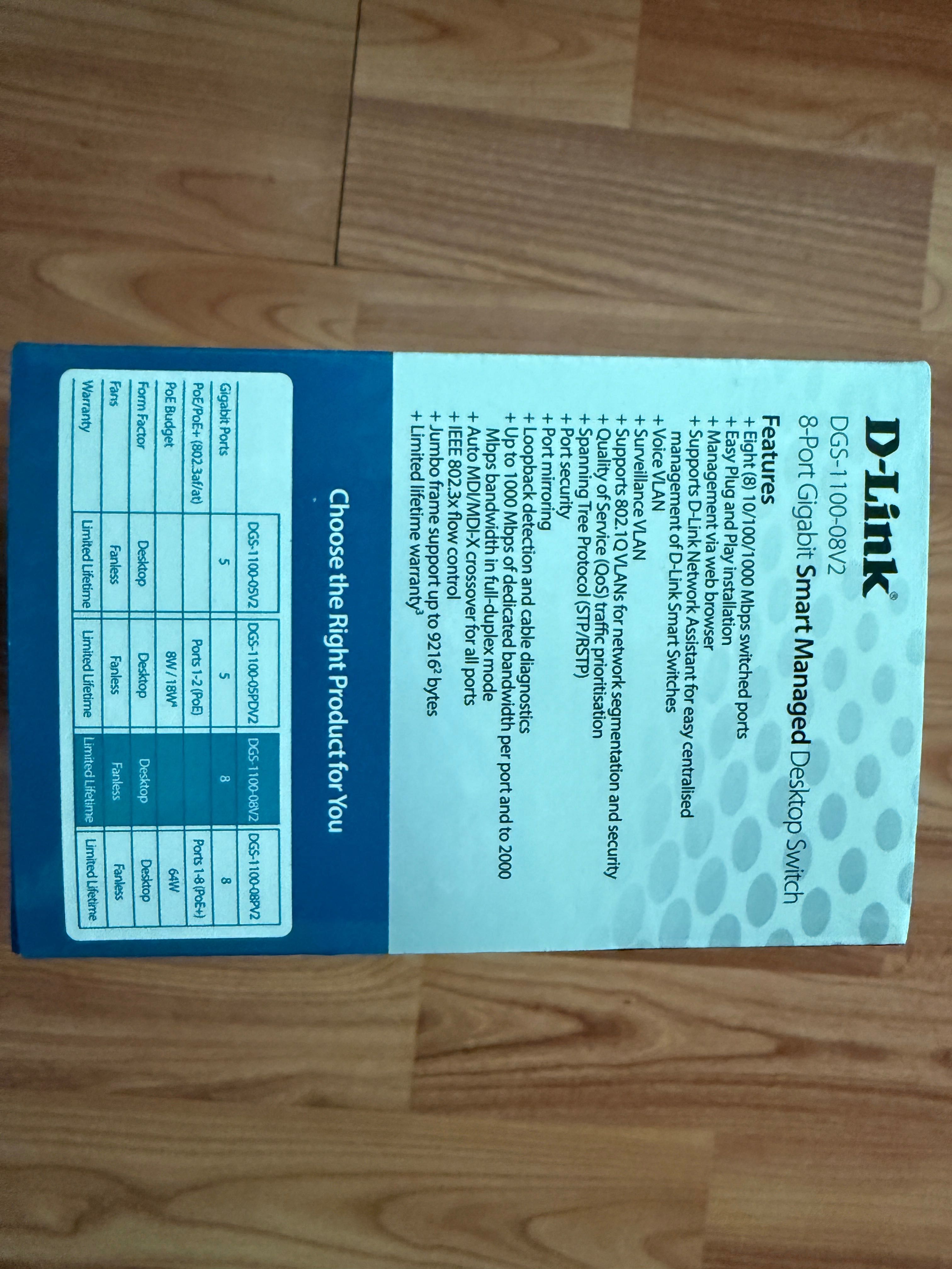 Нов Суич  D-Link DGS-1100-08V2 M
