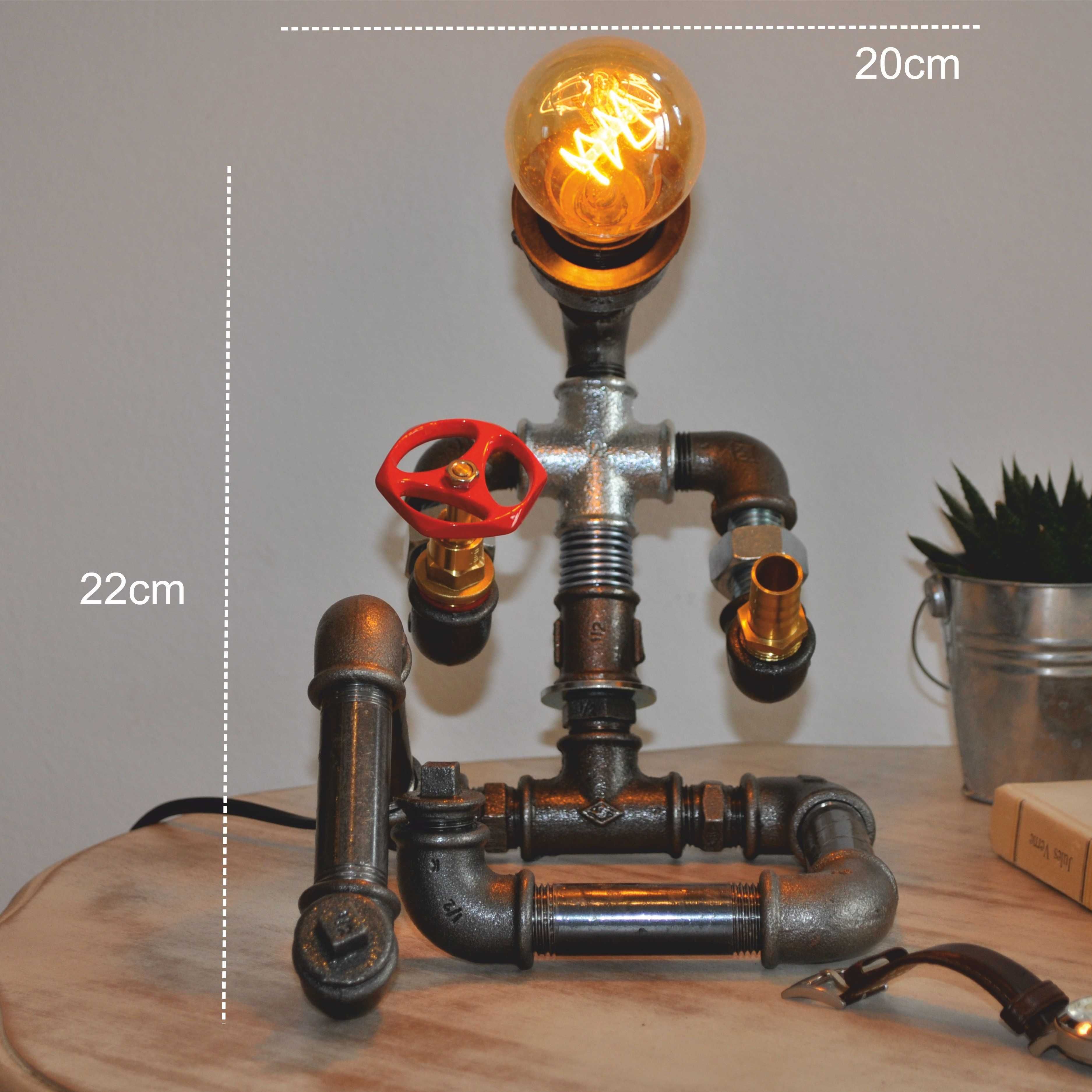 lampa om steampunkdesigncj, lampa steampunk, corp de iluminat