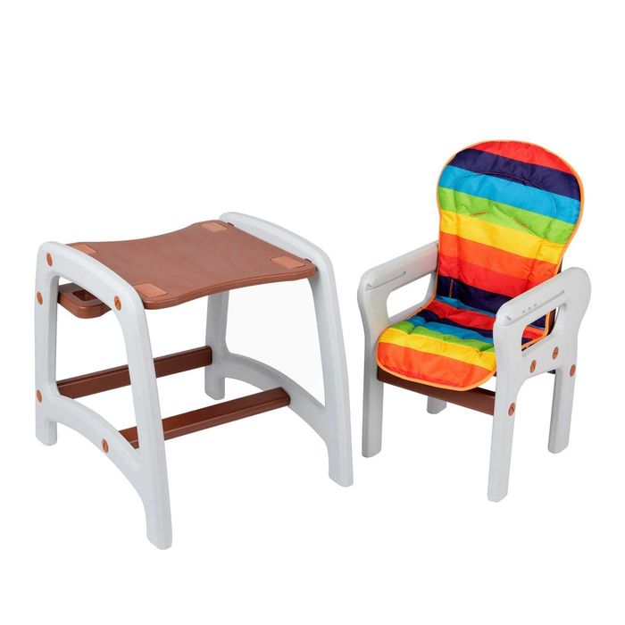 Scaun de masa bebe, copii Juju Eat&Play maro