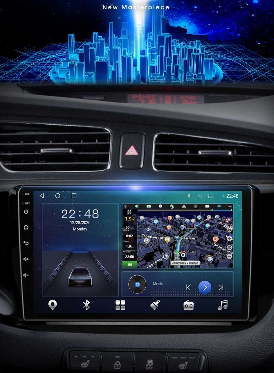 Мултимедия Двоен дин за Kia Ceed 2012 Навигация радио плеър Android