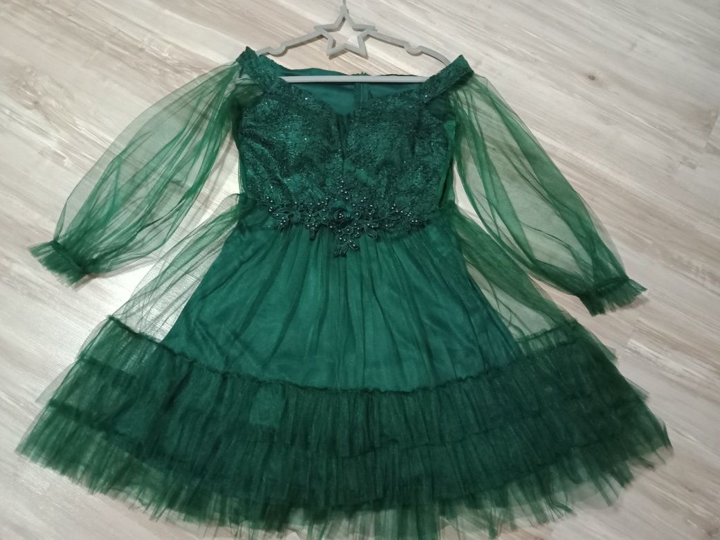 Rochie verde smarald - mărimea M
