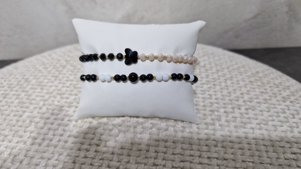 Brarari cu bilute din aur 14k