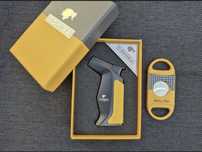Луксозна запалка за пури COHIBA в подаръчна кутия с подарък резачка