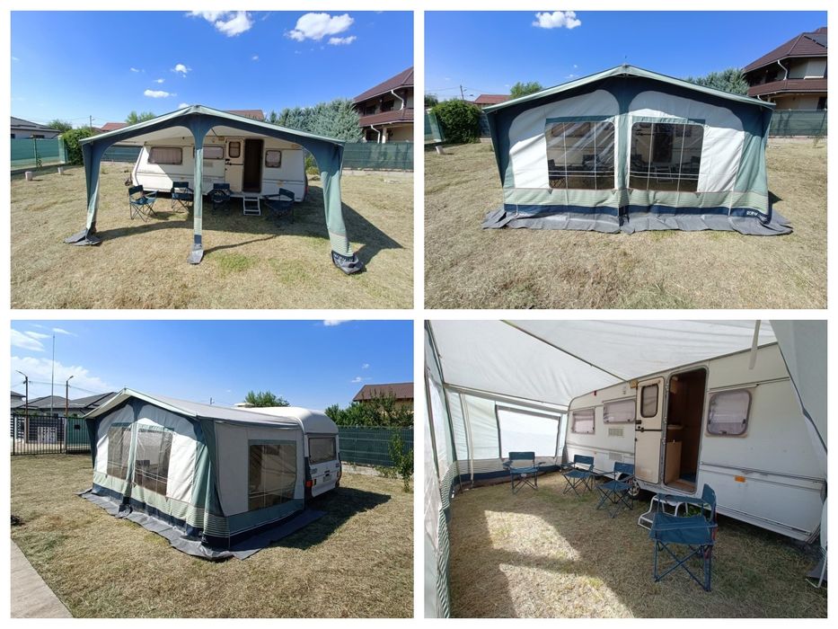 Rulotă Clubman 6 locuri, baie completă + cort, încălzire duală