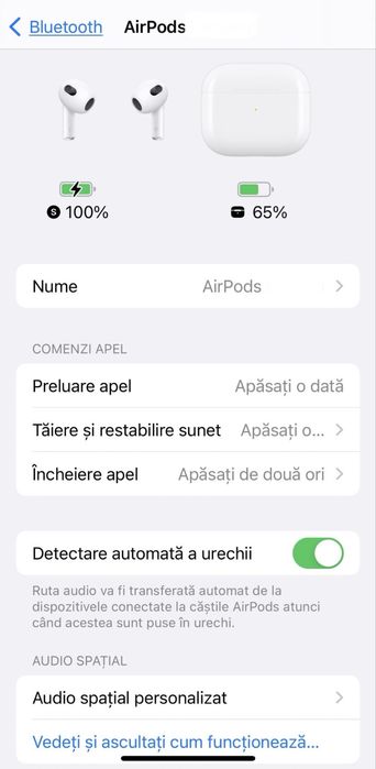 Casti Airpods 3 impecabile