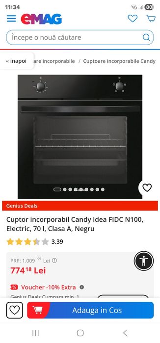 Cuptor electric Candy Nou