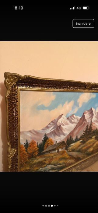 Tablou vintage pictat