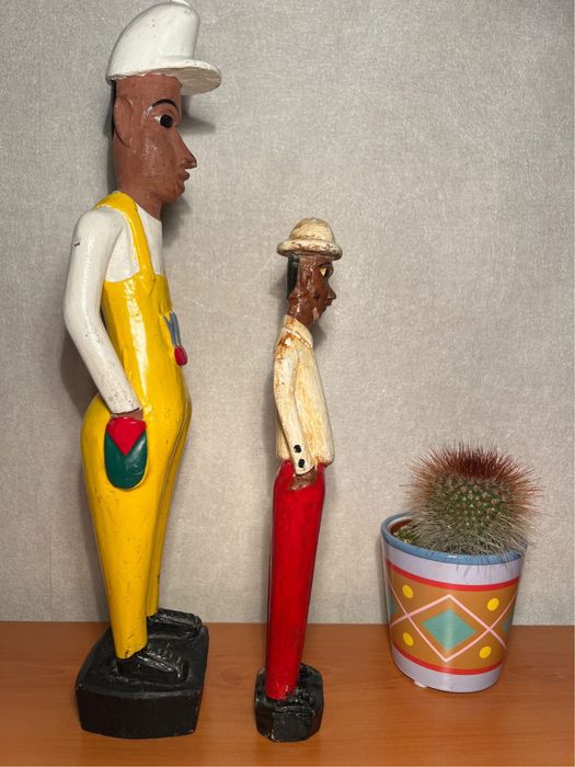 Африкански дървени статуи – ръчна изработка