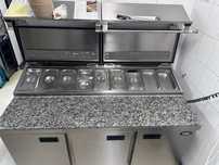 Masa pizza inox si granit 2 buc