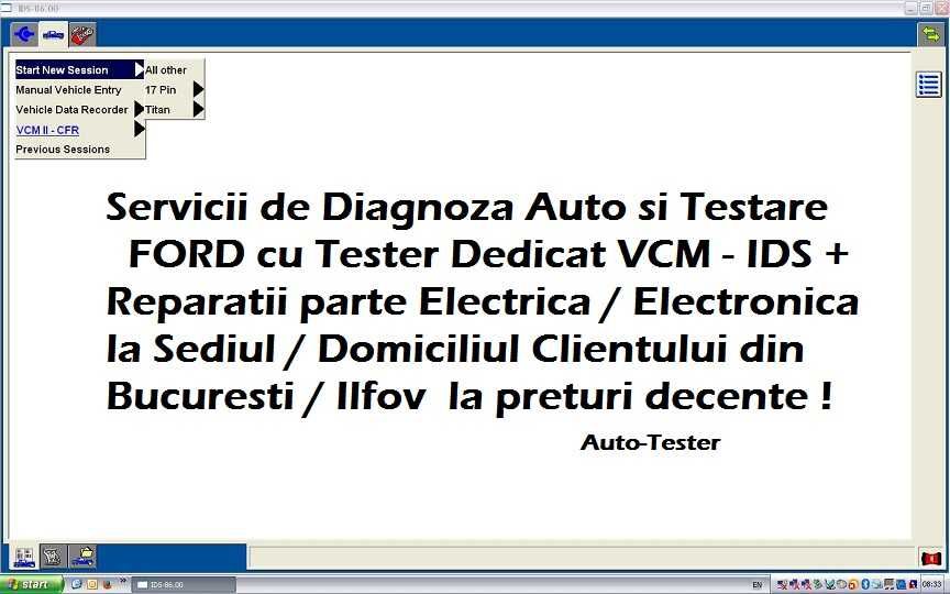 Diagnoza Ford programare chei codare pompa injectie ceasuri calculator