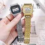 Ceas digital electronic Vintage Argintiu sau Auriu