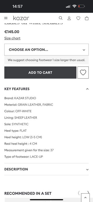 Дамски спортни обувки Kazar Studio