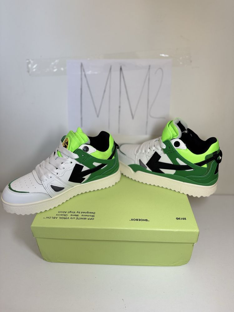 Adidasi/Sneakers Sponge Mid Top White green