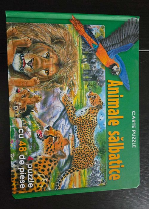 Carte 4 puzzle Animale salbatice