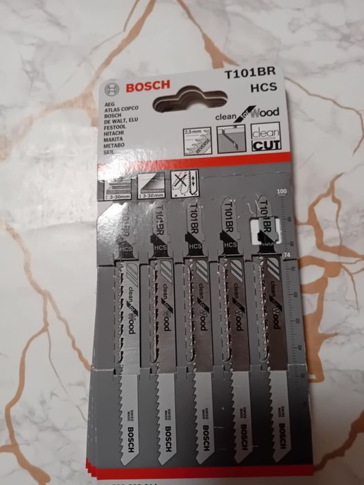 Ножове за прободен трион Bosch 5 броя в комплект