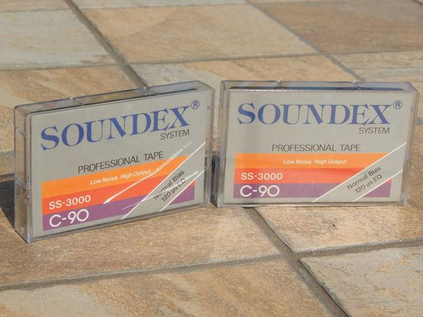 Casete audio Soundex-C90 desigilate (fab Viena Austria)(pret la buc)