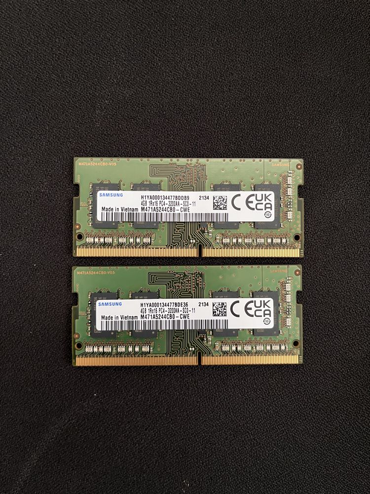 Samsung ddr4 2x4 GB ноутбучное ОЗУ