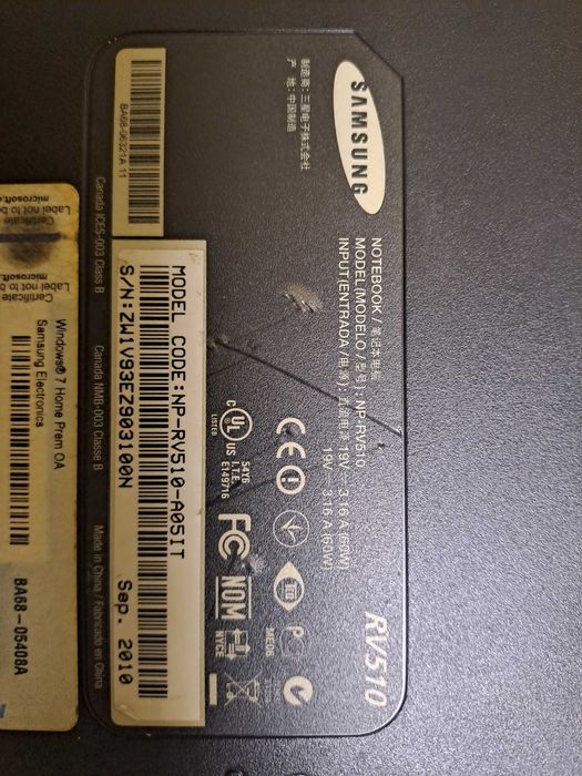 Laptop Samsung NP-RV510 - stricat
