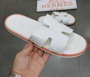 Papuci/Slapi Barbati Hermes Black/White!