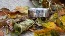 Inele handmade din monede aur/argint