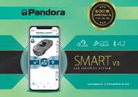 Alarma auto Pandora V3 cu pornire motor din telefon