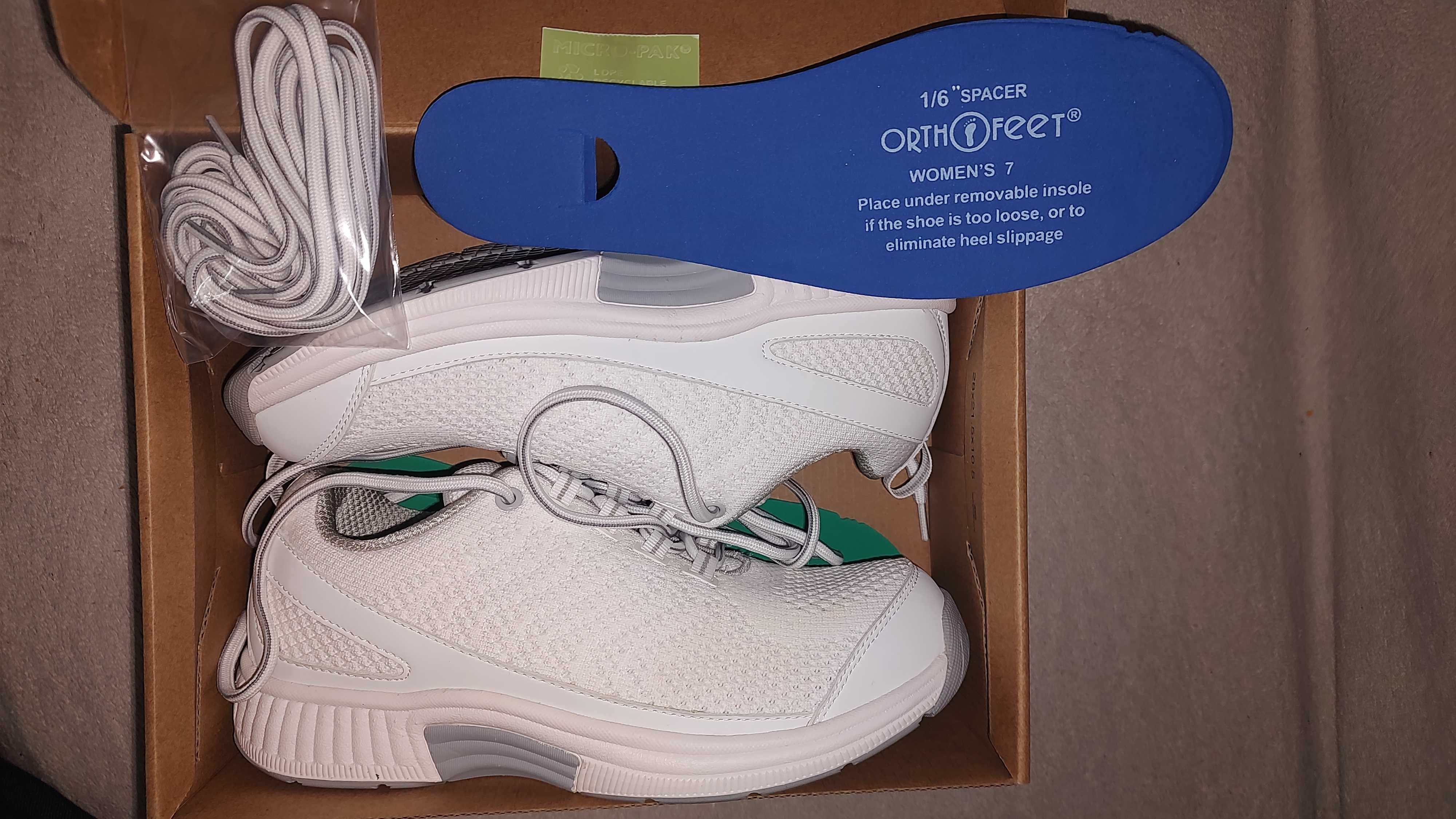 Pantofi Ortopedici OrthoFeet, Marime 37, Alb Coral - Pentru femei