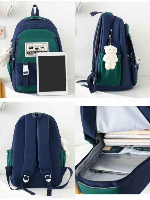 Школьный рюкзак комплект 4 в 1 подростковыйсумка пинал портфель