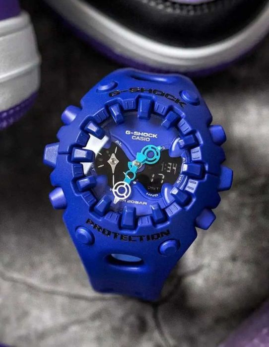 Ceas Sport Casio g shock GA-V01 albastru, Nou,Garantie 2 ani