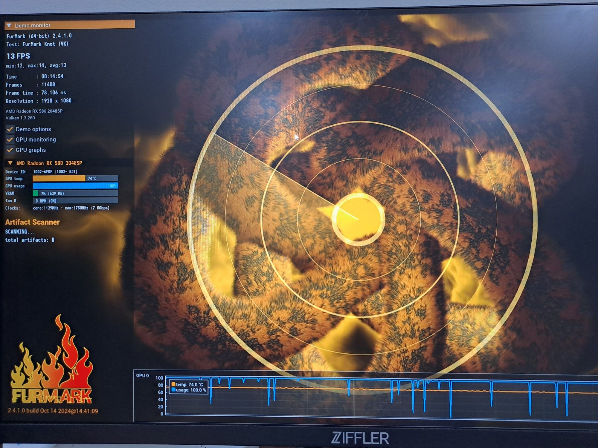 Видеокарта  RX580 8GB GDDR5
Кулера в идеальном