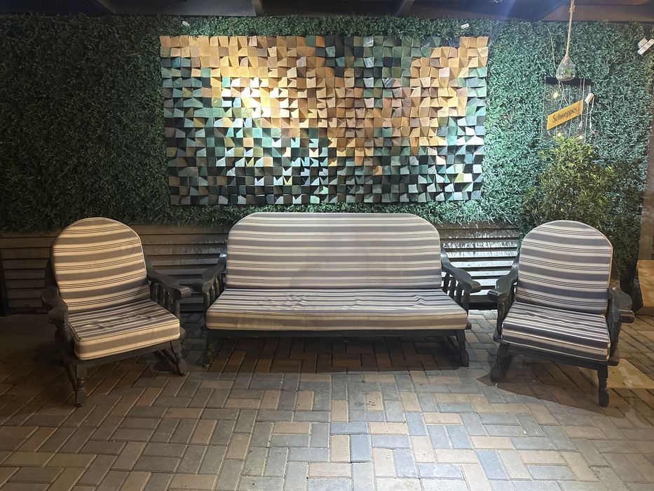 Mobilier terasa lemn masiv