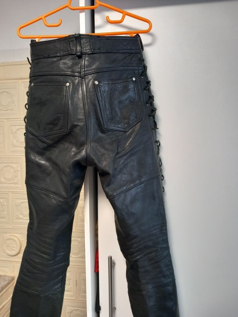 Pantaloni moto piele dama