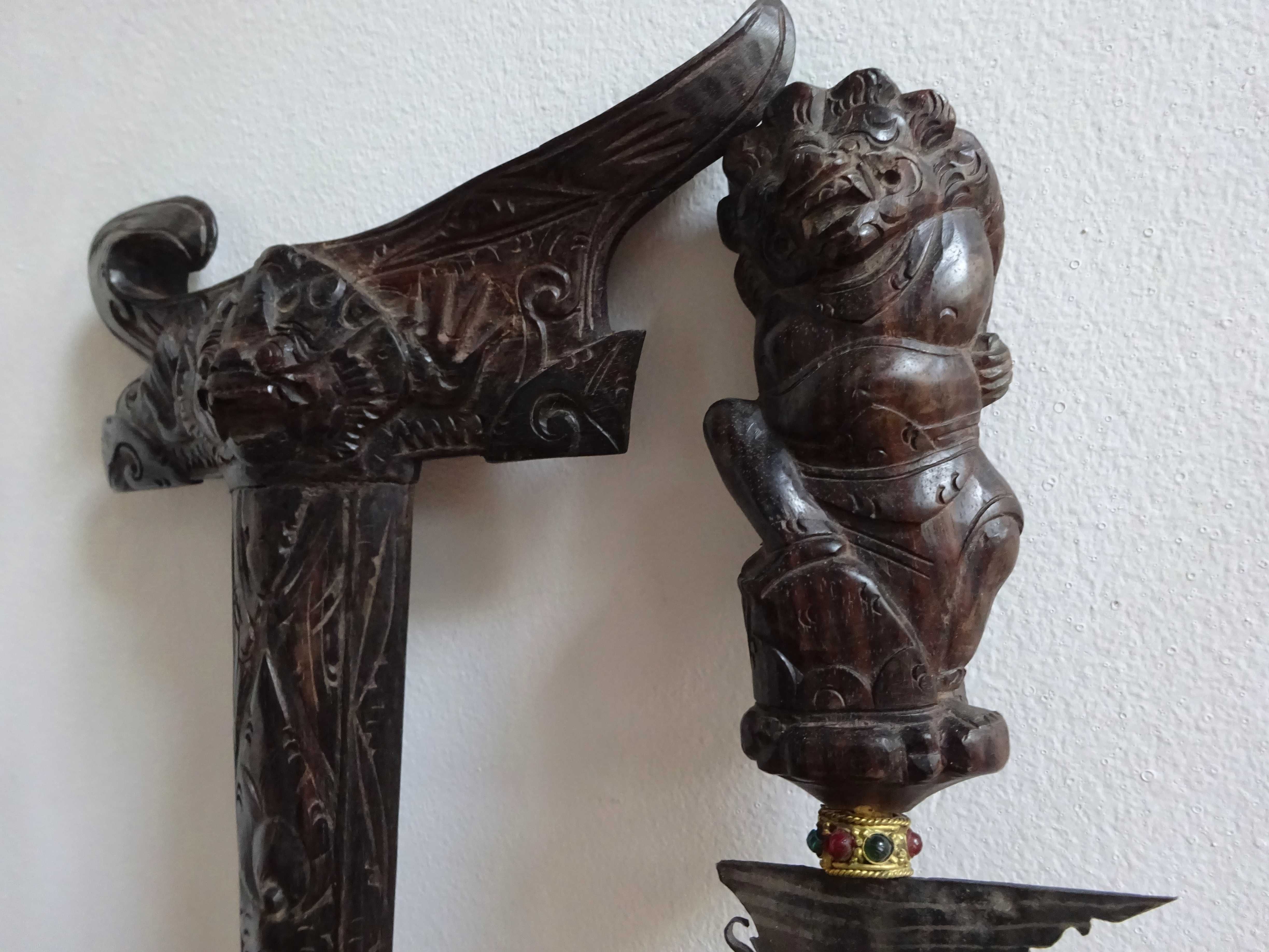 Pumnal Kris Barong traditional hindus | secol 19 | RAR