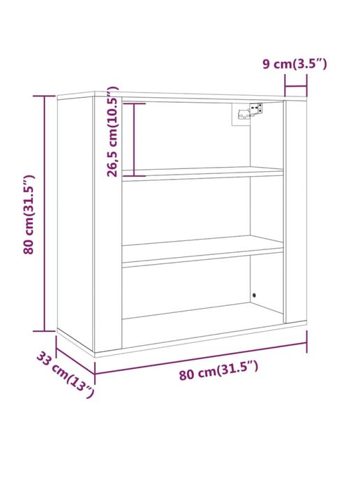 Dulap de perete negru nou