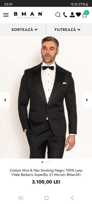 Se vinde costum Ginere