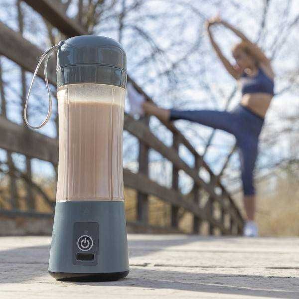 Shaker electric reincarcabil USB pentru proteine sucuri smoothie 380ml