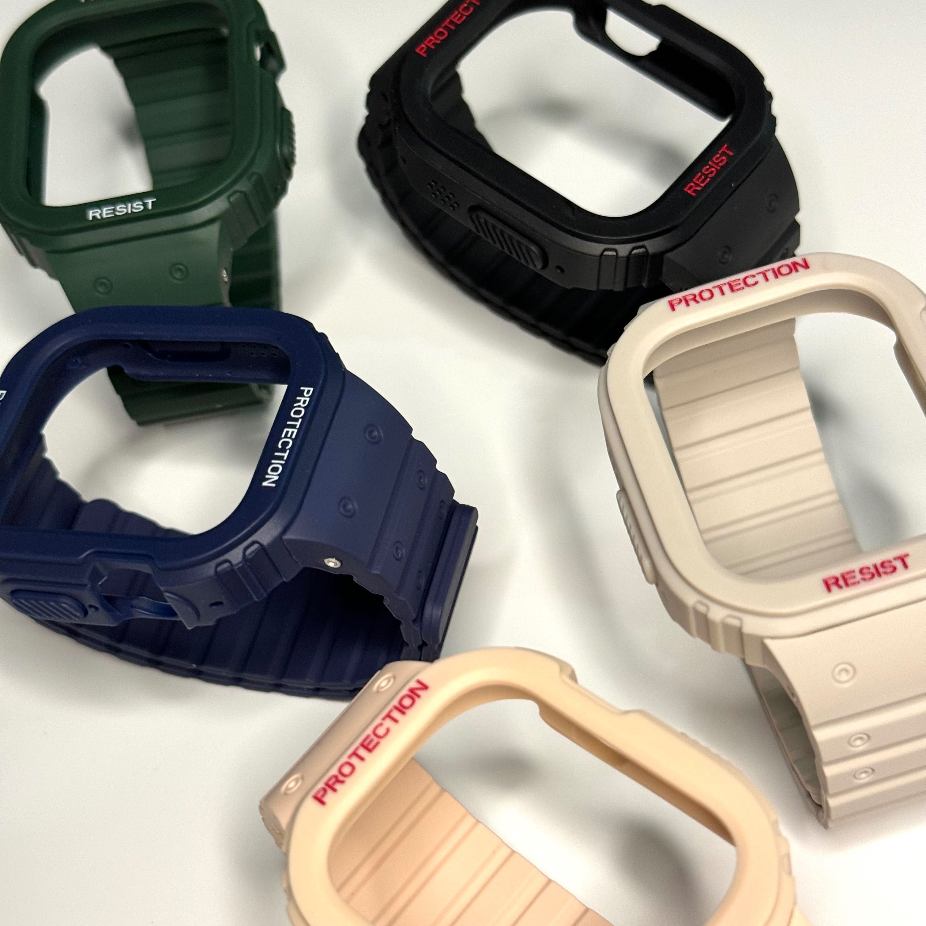 Удароустойчиво калъфче с каишка за Apple Watch ULTRA/SE/9/8/7/6/5/4