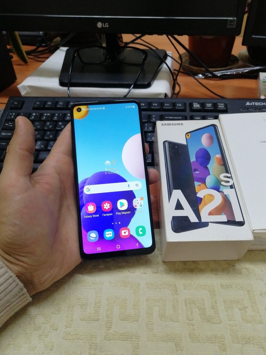 Samsung A21S 3/32gb(2021)ideal ochilmagan usta kurmagan aybi yuq