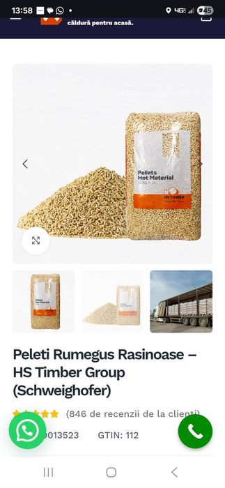 Peleți 25 sac în sannicolau mare