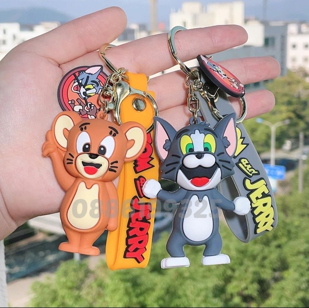 2броя Комплект Ключодържател Том и Джери, Комплект Tom And Jerry